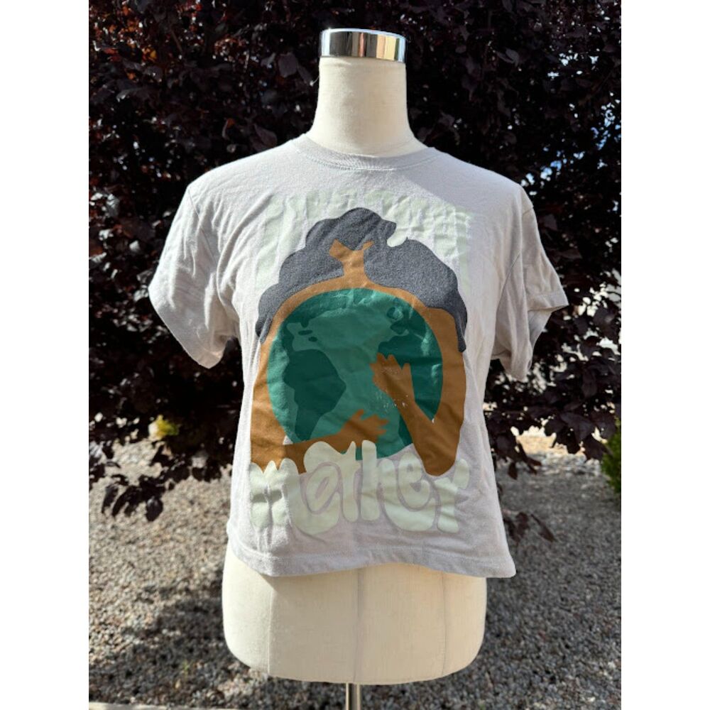 Happy Earth Apparel Women Sustainable Love Your Mother Graphic Gaia T-Shirt XXL